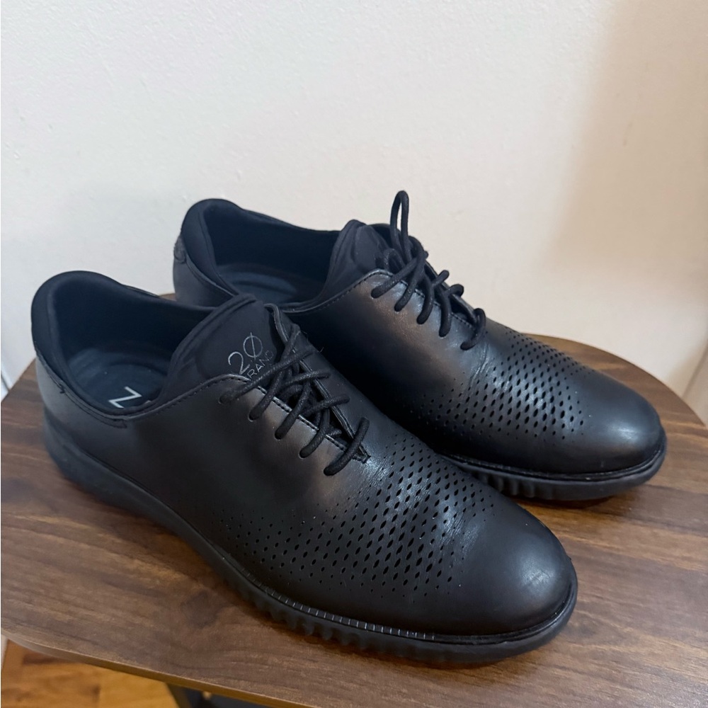 Double Zero Black Perforated Derbys - image 3